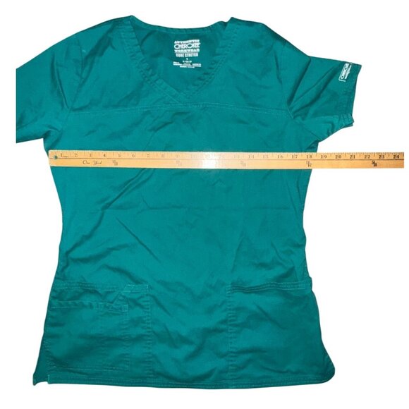 Cherokee Workwear Womens Scrub Set S Teal Polyester/Rayon/Spandex Medical Unifor - Picture 8 of 16
